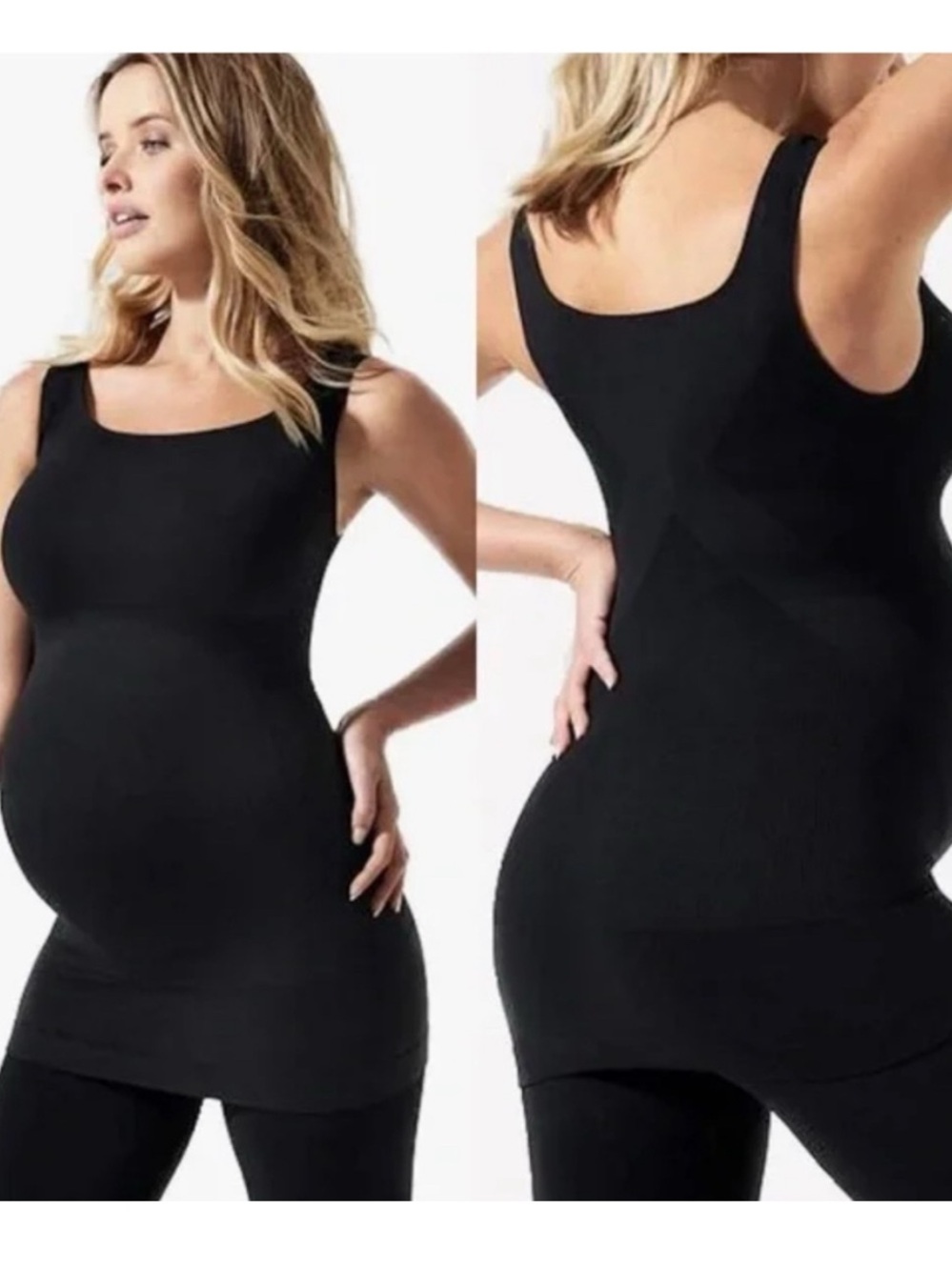 BLANQI Black Everyday Maternity Shaping Tank Medium